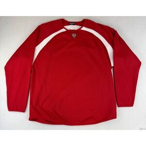 Majestic Milwaukee Bucks Therma Base Red‎ Pullover Adult Large-XL NBA Basketball